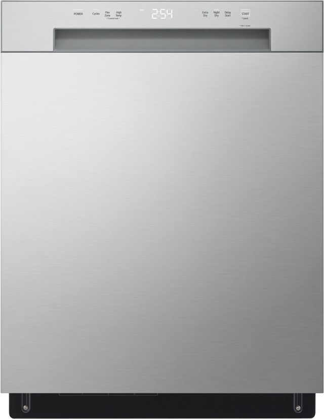 LG 24 in. Stainless Steel Front Control Dishwasher with QuadWash