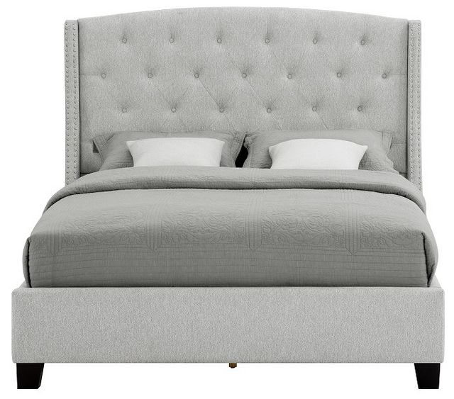 Crown Mark Eva Dove Gray King Upholstered Panel Bed | Colder's ...