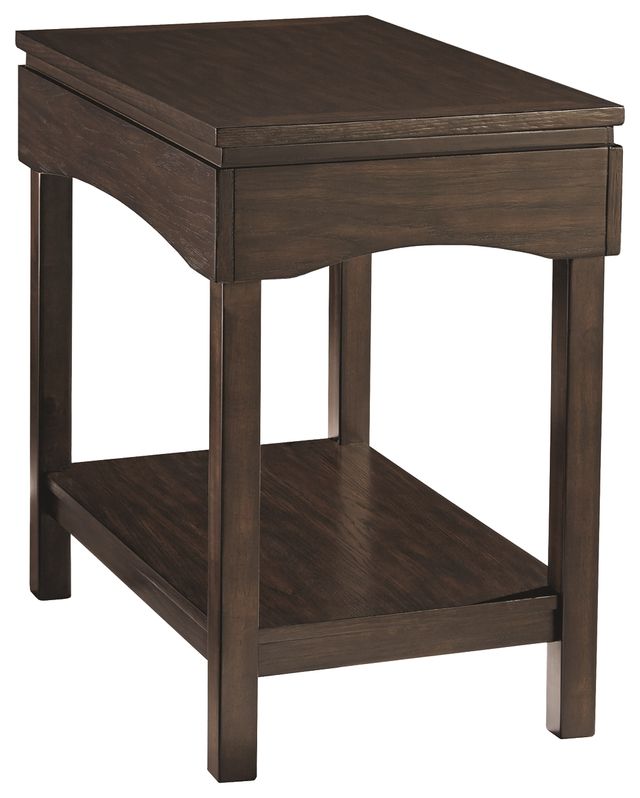 Haddigan Brown Chairside End Table