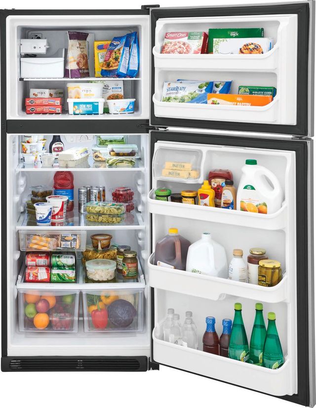 Frigidaire® 20.5 Cu. Ft. Stainless Steel Top Freezer Refrigerator 4