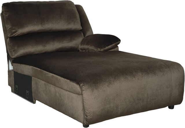 Signature Design by Ashley® Clonmel Chocolate 3-Piece Reclining Sectional with Chaise-3