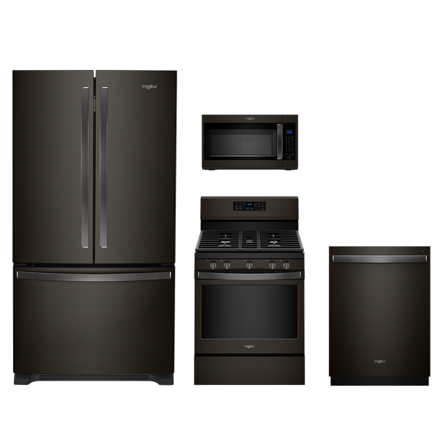 Whirlpool® 4 Piece Kitchen Package-Black Stainless Steel