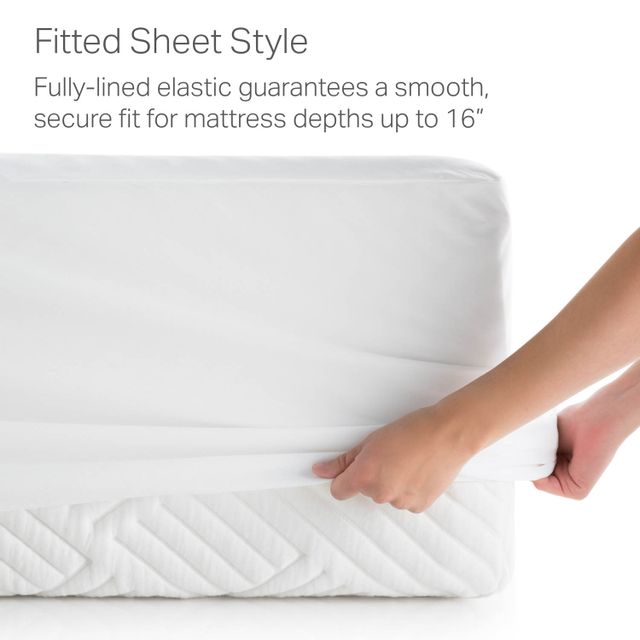 Weekender® Hotel-Grade 5-Sided White Full XL Mattress Protector 7