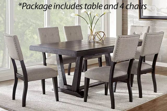 Hill Creek Rectangular Dining Table and 4 Side Chairs-0