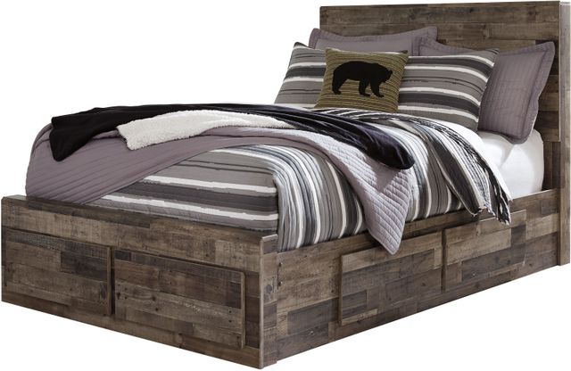 Tête de lit à panneaux double double Derekson, brun, Benchcraft® 3