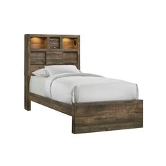 Elements Bailey Twin Music Bed with Shelving