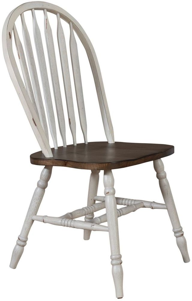 Liberty Furniture Carolina Crossing White Windsor Side Chair 0
