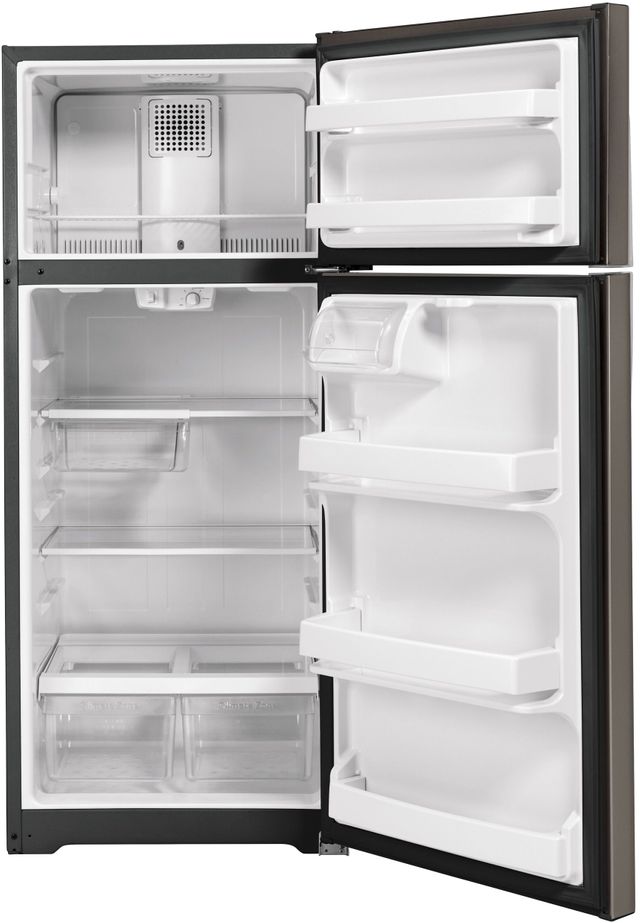 GE® 17.5 Cu. Ft. Slate Top Freezer Refrigerator 1