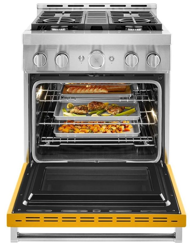 KitchenAid® 30" Yellow Pepper Smart Commercial-Style Gas Range-2