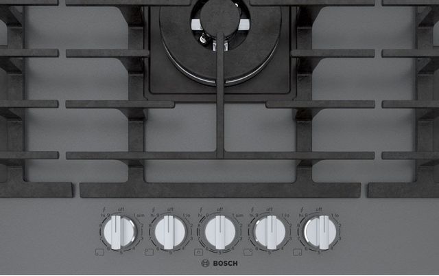 Bosch Benchmark® 36" Gray Tempered Glass Gas Cooktop-2