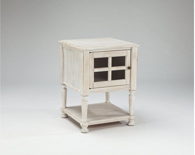 Signature Design by Ashley® Mirimyn White Chair Side End Table 1