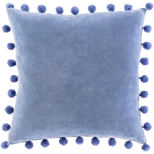Surya Serengeti Denim 20" x 20" Toss Pillow with Polyester Insert 0