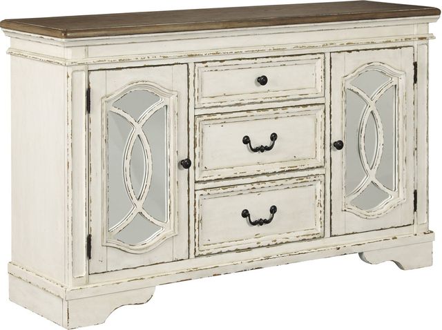 Signature Design by Ashley® Realyn Chipped White Dining Server-2