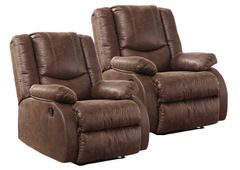 2 Recliners for 1 Low Price - Signature Design by Ashley® Bladewood Coffee Zero Wall Recliners