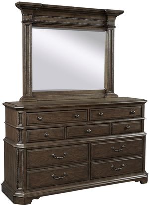 aspenhome® Foxhill Truffle Master Dresser and Mirror