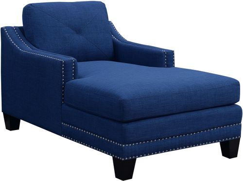 Elements International Malone Heirloom Blue Chair Chaise