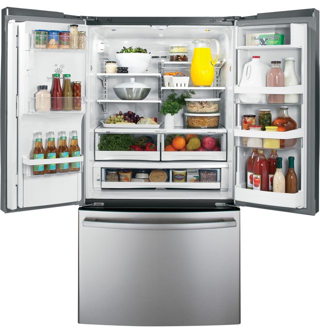 GE® ENERGY STAR® 26.7 Cu. Ft. French Door Refrigerator-Stainless Steel 1