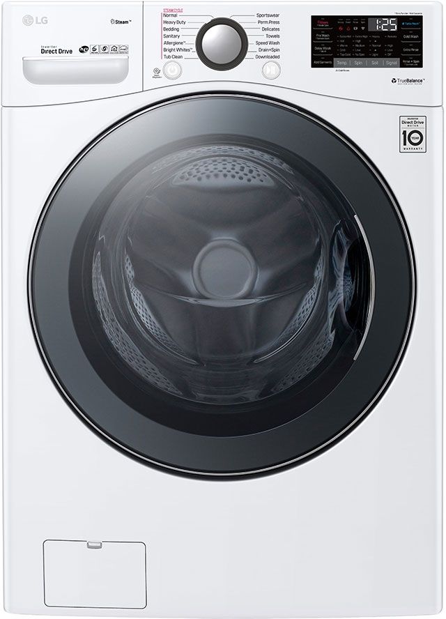 LG 4.5 Cu. Ft. White Front Load Washer-0