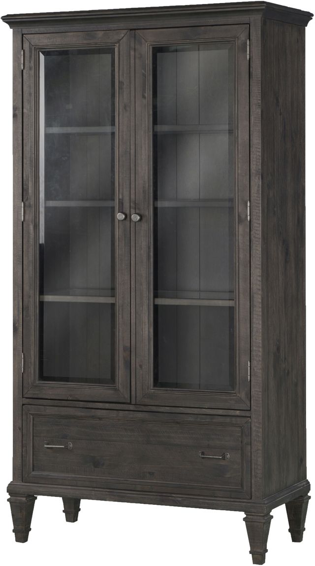 Magnussen Home® Sutton Place Weathered Charcoal Door Bookcase-1