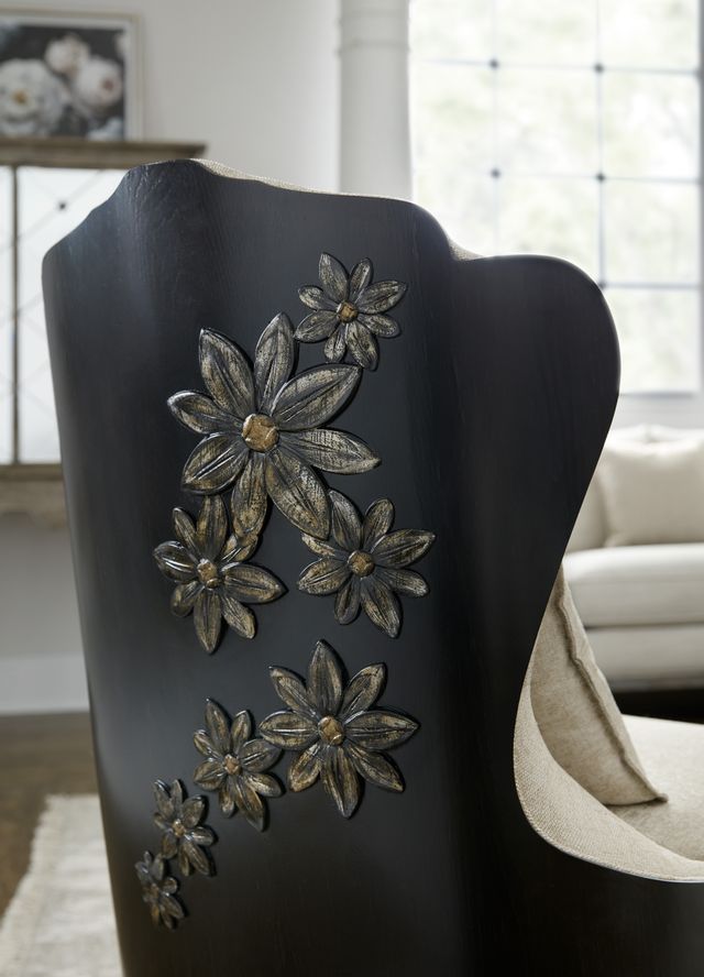 Hooker® Furniture Sanctuary 2 Noir/Sequins Pearl Chair-3