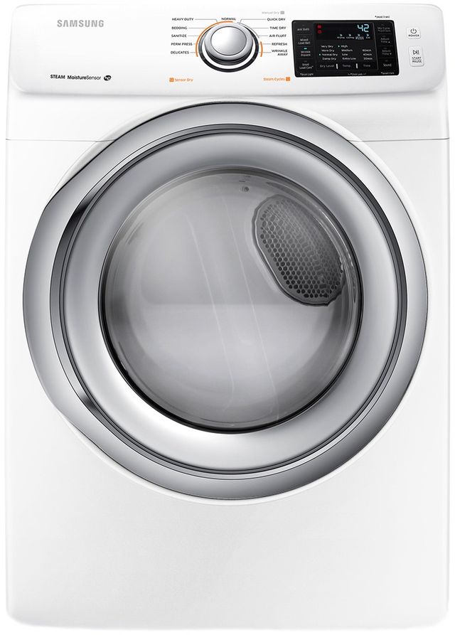 Samsung 7.5 Cu. Ft. White Front Load Gas Dryer
