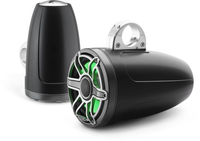 JL Audio® M6 8.8" Marine Enclosed Coaxial Speaker System with Transflective™ LED Lighting 1