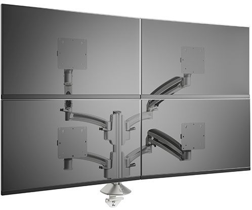 Chief® Kontour K1C Series Silver Quad 2x2 Monitor Dynamic Column Mount 1