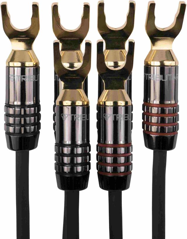 Tributaries® Series 8 12' Spade Lugs Bi-Wire Speaker Cable 1
