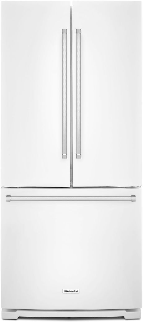 KitchenAid® 19.68 Cu. Ft. White French Door Refrigerator