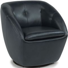 Flexsteel® Wade Dark Blue Swivel Chair