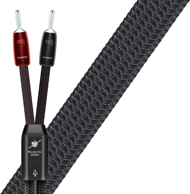 AudioQuest® William Tell SILVER (ZERO) Black 13 ft Speaker Cable