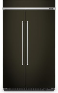 Réfrigérateur côte-à-côte de 48 po KitchenAid® de 30.0 pi³ - Acier inoxydable noir résistant aux traces de doigts