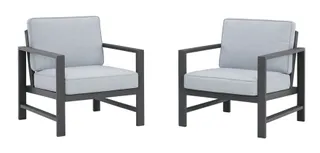 Signature Design by Ashley® Fynnegan 2-Piece Gray Lounge Chair Set