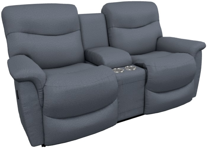 La-Z-Boy® James Midnight Power Reclining Loveseat with Console and 