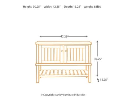 Signature Design by Ashley® Mestler Rustic Brown Console 6
