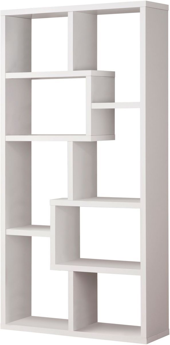 Coaster® Theo White 10-Shelf Bookcase