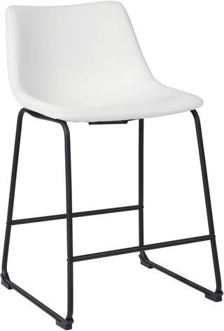 Signature Design by Ashley® Centiar White Counter Height Bar Stool