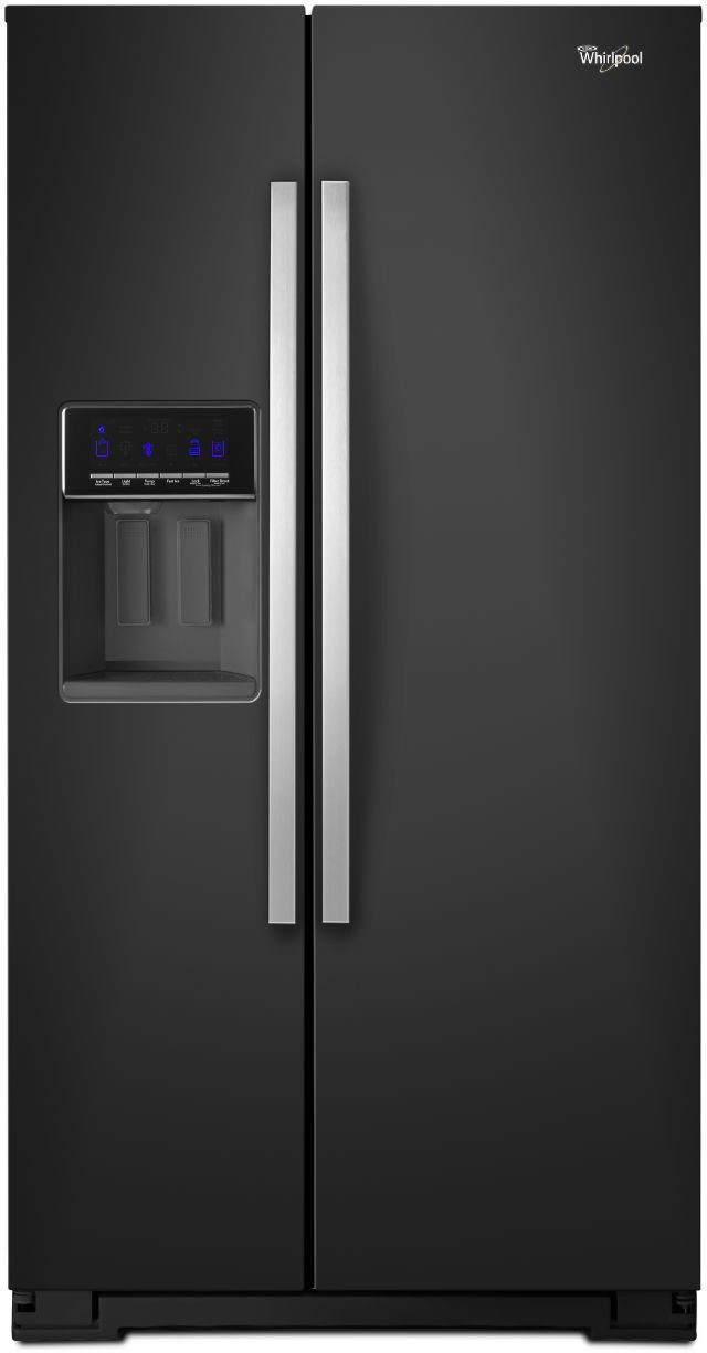 Whirlpool® 26.0 Cu. Ft. Side-By-Side Refrigerator-Black Ice 0