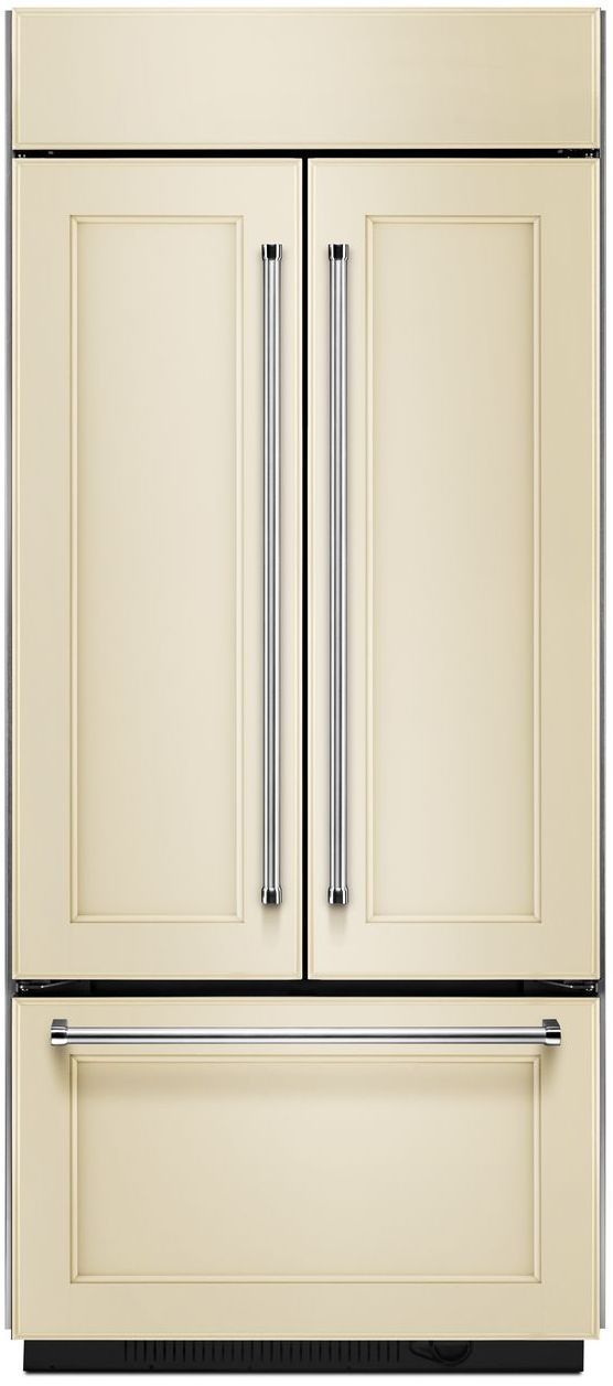 KitchenAid® 20.81 Cu. Ft. Panel Ready Built In French Door Refrigerator 1