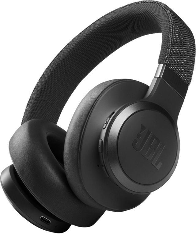 JBL® Live 660NC Black Wireless Over-Ear Noise Cancelling Headphones