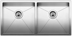 Blanco Precision Stainless Steel 16" R10 Large Equal Double Bowl Kitchen Sink