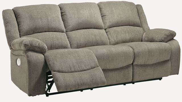 Signature Design by Ashley® Draycoll Pewter Power Reclining Sofa 1