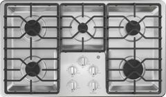GE® 36" Built-In Gas Cooktop-Stainless Steel (S/D)