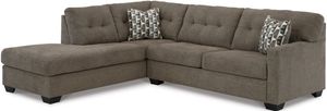 Signature Design by Ashley® Mahoney 2-Piece Chocolate Left-Arm Facing Full Sleeper Sectional with Chaise