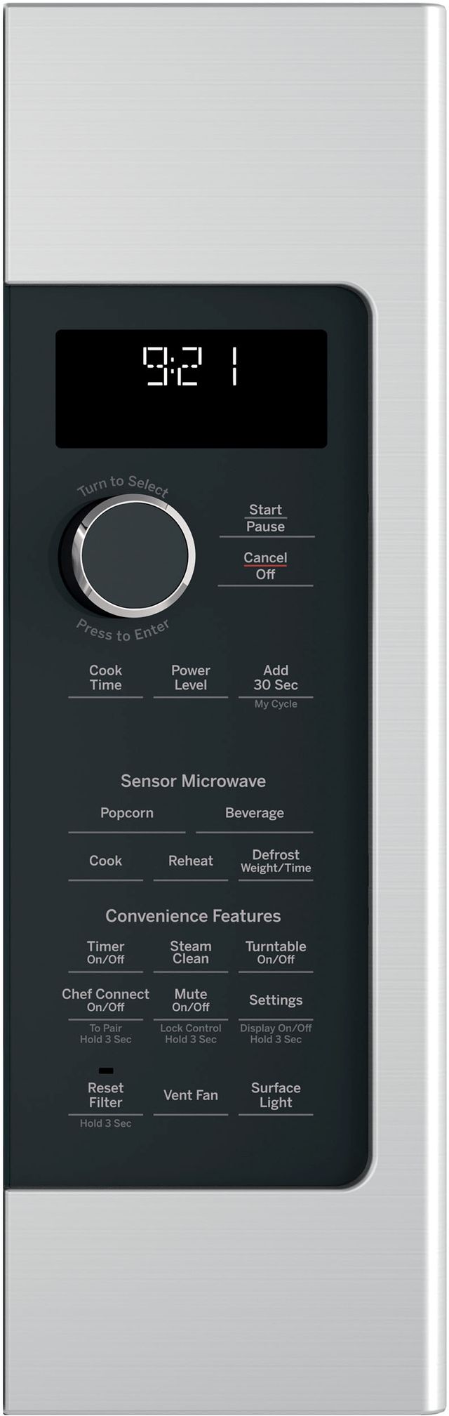 GE Profile™ Series 2.1 Cu. Ft. Stainless Steel Over The Range Microwave 1