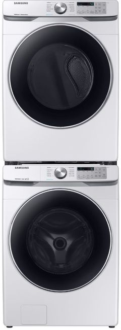Samsung Front Load Laundry Pair Special with a 4.5 Cu Ft Washer and a 7.5 Cu Ft Electric Dryer With Stack Kit