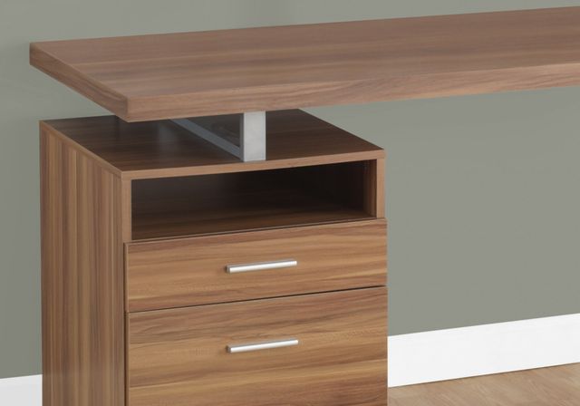 Computer Desk, Home Office, Corner, Left, Right Set-Up, Storage Drawers,  80L, L Shape, Work, Laptop, Metal, Laminate, Grey, Contemporary, Modern, Big Sandy Superstore