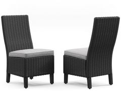 Signature Design by Ashley® Beachcroft 2-Piece Black Outdoor Side Chair Set