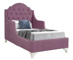 Lane Emma Purple Twin Upholstered Bed