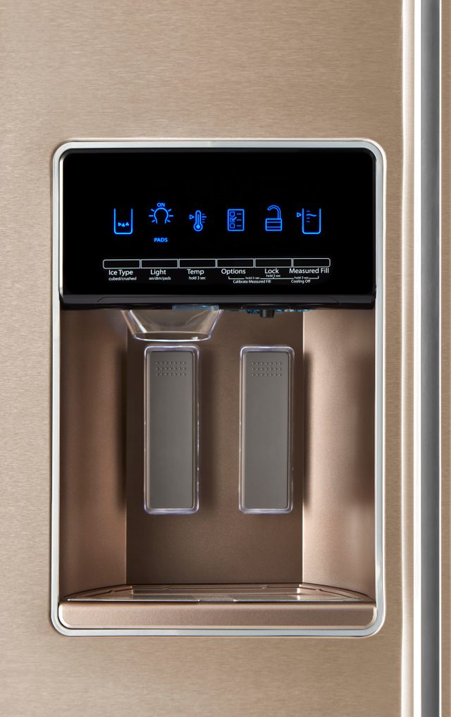 Whirlpool® 21 Cu. Ft. Counter Depth Side-By-Side Refrigerator-Sunset Bronze 7